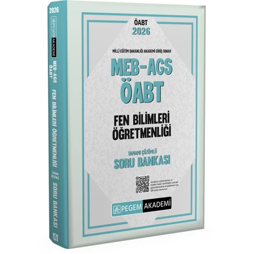 2026 MEB AGS ÖABT Fen Bilimleri Öğretmenliği Tamamı Çözümlü Soru Bankası Pegem Akademi