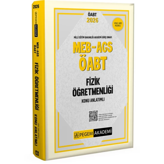 2026 MEB AGS ÖABT Fizik Öğretmenliği Konu Anlatımlı Pegem Akademi