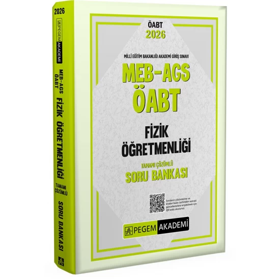 2026 MEB AGS ÖABT Fizik Öğretmenliği Tamamı Çözümlü Soru Bankası Pegem Akademi