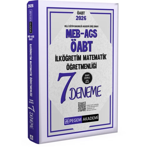 2026 MEB AGS ÖABT İlköğretim Matematik Öğretmenliği Tamamı Çözümlü 7 Deneme Pegem Akademi