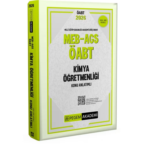 2026 MEB AGS ÖABT Kimya Öğretmenliği Konu Anlatımlı Pegem Akademi
