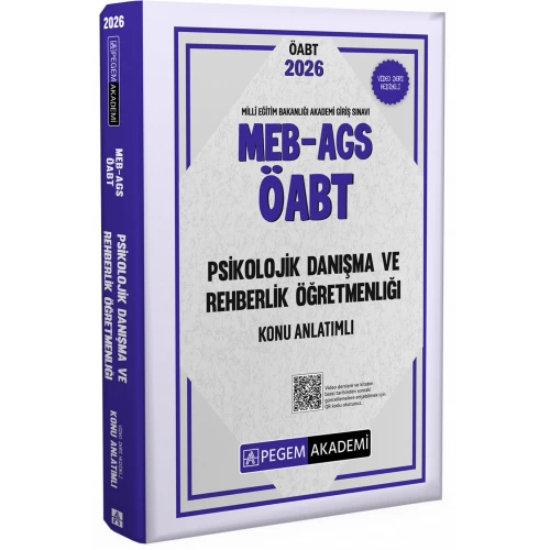 2026 MEB AGS ÖABT Psikolojik Danışma ve Rehberlik Konu Anlatımlı Pegem Akademi