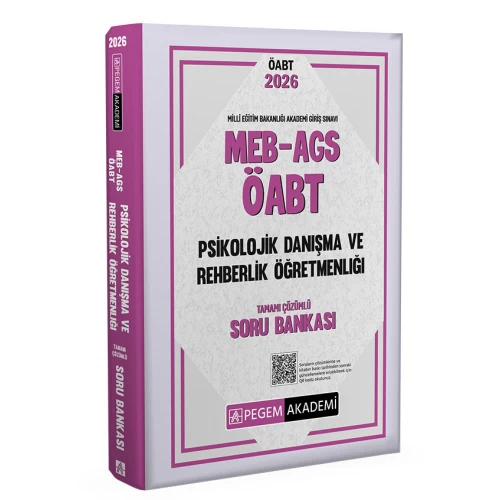 2026 MEB AGS ÖABT Psikolojik Danışma ve Rehberlik Tamamı Çözümlü Soru Bankası Pegem Akademi