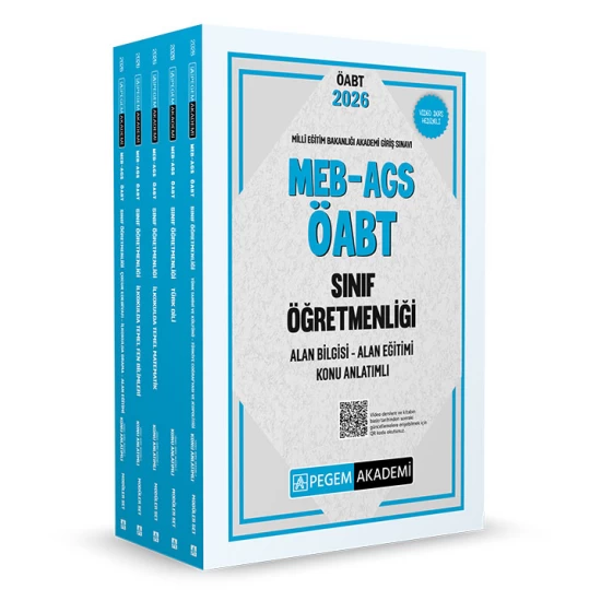 2026 MEB AGS ÖABT Sınıf Öğretmenliği Alan Bilgisi - Alan Eğitimi Konu Anlatımlı Set (5 Kitap) Pegem Akademi