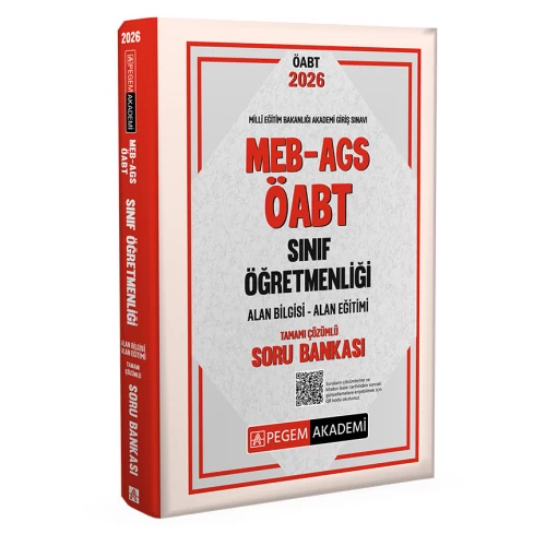2026 MEB AGS ÖABT Sınıf Öğretmenliği Tamamı Çözümlü Soru Bankası Pegem Akademi
