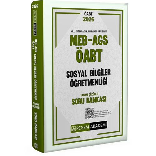 2026 MEB AGS ÖABT Sosyal Bilgiler Öğretmenliği Tamamı Çözümlü Soru Bankası Pegem Akademi