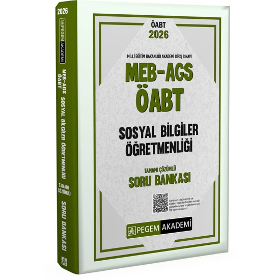 2026 MEB AGS ÖABT Sosyal Bilgiler Öğretmenliği Tamamı Çözümlü Soru Bankası Pegem Akademi