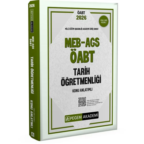 2026 MEB AGS ÖABT Tarih Öğretmenliği Konu Anlatımlı Pegem Akademi 2026 MEB AGS ÖABT Tarih Öğretmenliği Konu Anlatımlı Pegem Akademi