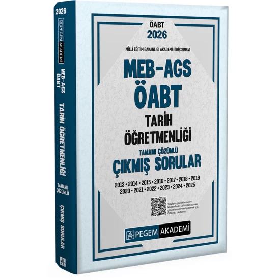 2026 MEB AGS ÖABT Tarih Öğretmenliği Tamamı Çözümü Çıkmış Sorular Pegem Akademi