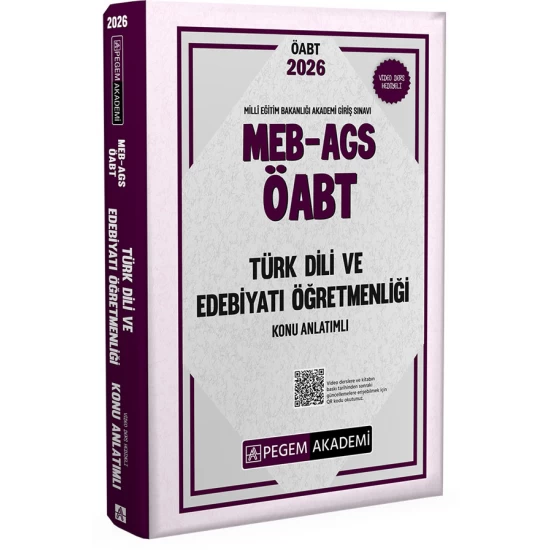 2026 MEB AGS ÖABT Türk Dili ve Edebiyatı Öğretmenliği Konu Anlatımlı Pegem Akademi