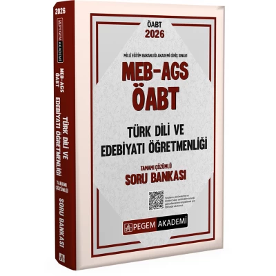 2026 MEB AGS ÖABT Türk Dili ve Edebiyatı Öğretmenliği Tamamı Çözümlü Soru Bankası Pegem Akademi