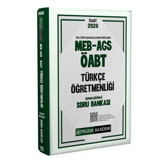 2026 MEB AGS ÖABT Türkçe Öğretmenliği Tamamı Çözümlü Soru Bankası Pegem Akademi