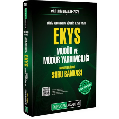 2026 MEB EKYS Müdür ve Yardımcılığı Soru Bankası Pegem Akademi