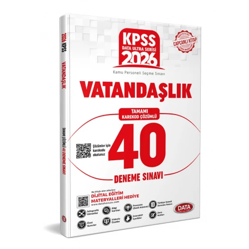 2026 KPSS Ultra Serisi Vatandaşlık 40 Deneme Sınavı Data Yayınları 2026 KPSS Ultra Serisi Vatandaşlık 40 Deneme Sınavı Data Yayınları
