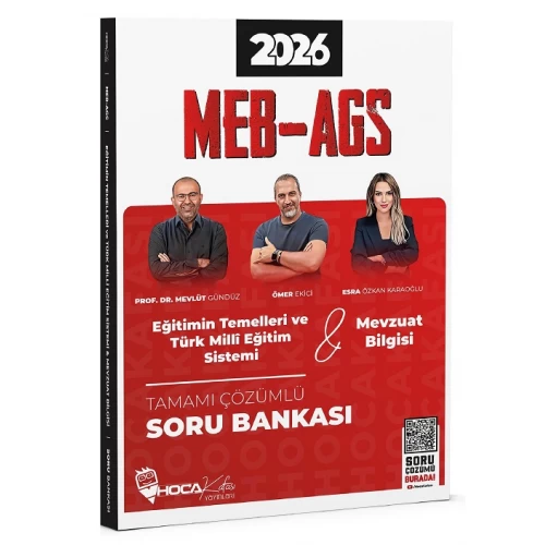 Hoca Kafası Yayınları 2026 MEB-AGS Eğitimin Temelleri ve Türk Milli Eğitim Sistemi, Mevzuat Bilgisi Soru Bankası Çözümlü