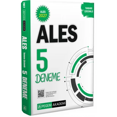 2027 ALES Tamamı Çözümlü 5 Deneme Pegem Akademi