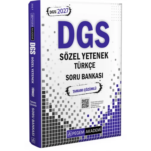 2027 DGS Sözel Yetenek Türkçe Tamamı Çözümlü Soru Bankası Pegem Akademi 2027 DGS Sözel Yetenek Türkçe Tamamı Çözümlü Soru Bankası Pegem Akademi