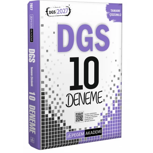 2027 DGS Tamamı Çözümlü 10 Deneme Pegem Akademi