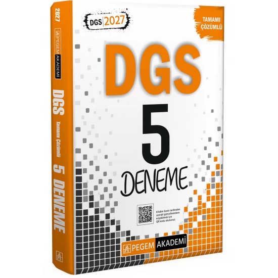 2027 DGS Tamamı Çözümlü 5 Deneme Pegem Akademi 2027 DGS Tamamı Çözümlü 5 Deneme Pegem Akademi