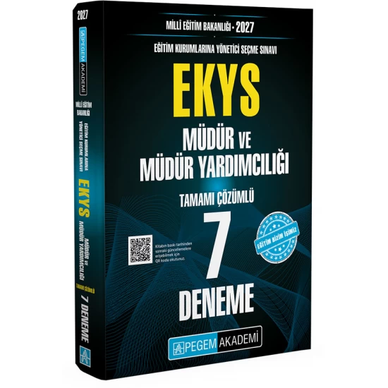 2027 MEB EKYS Müdür ve Yardımcılığı 7 Deneme Pegem Akademi 2027 MEB EKYS Müdür ve Yardımcılığı 7 Deneme Pegem Akademi