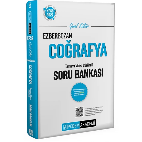2027 KPSS Genel Kültür Ezberbozan Coğrafya Soru Bankası Pegem Akademi
