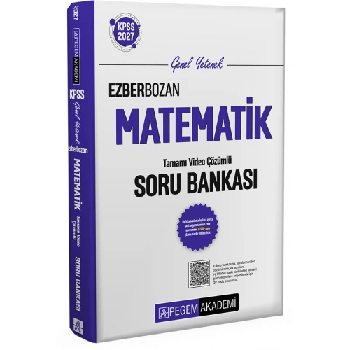 2027 KPSS Genel Yetenek Ezberbozan Matematik Soru Bankası Pegem Akademi