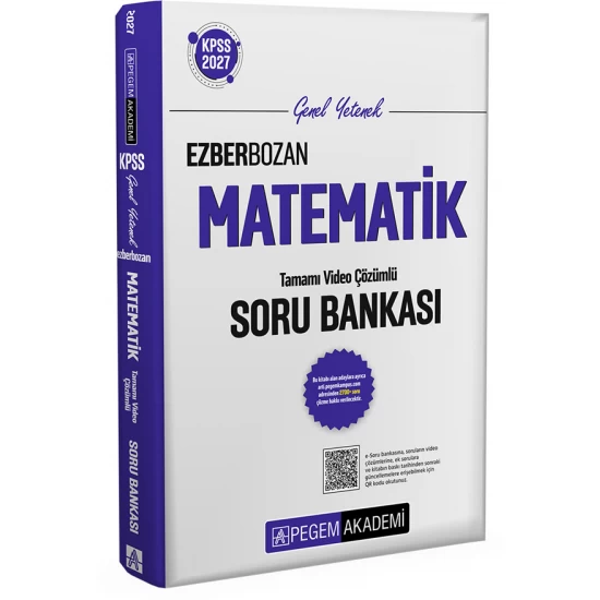 2027 KPSS Genel Yetenek Ezberbozan Matematik Soru Bankası Pegem Akademi 2027 KPSS Genel Yetenek Ezberbozan Matematik Soru Bankası Pegem Akademi