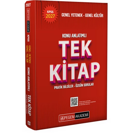 2027 KPSS Genel Yetenek Genel Kültür Konu Anlatımlı Tek Kitap Pegem Akademi