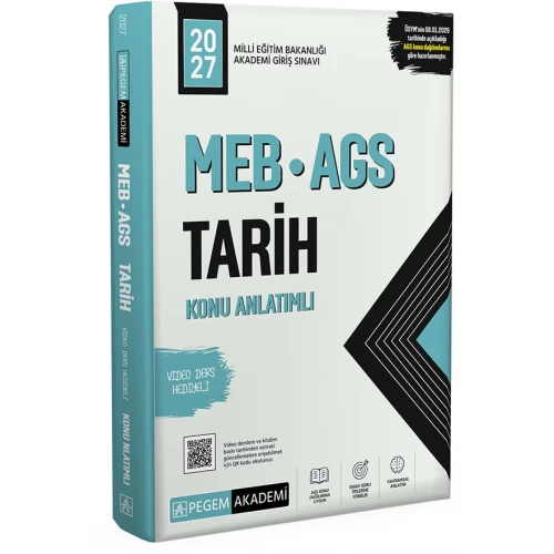 2027 MEB AGS Konu Anlatımlı Tarih Pegem Akademi