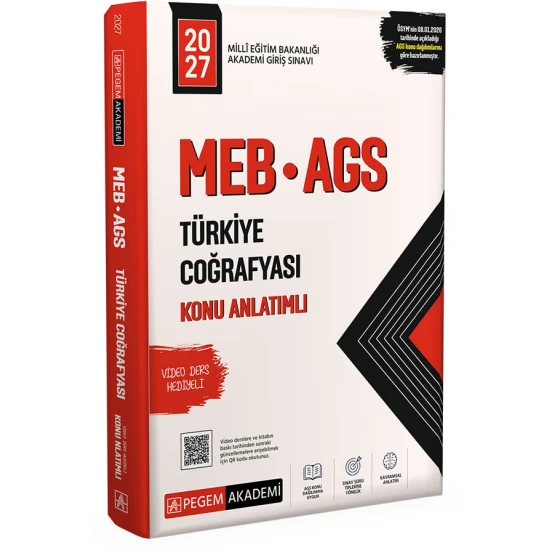 2027 MEB AGS Konu Anlatımlı Türkiye Coğrafyası Pegem Akademi 2027 MEB AGS Konu Anlatımlı Türkiye Coğrafyası Pegem Akademi