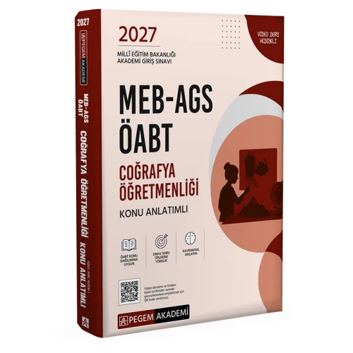 2027 MEB-AGS ÖABT Coğrafya Öğretmenliği Konu Anlatımlı Pegem Akademi