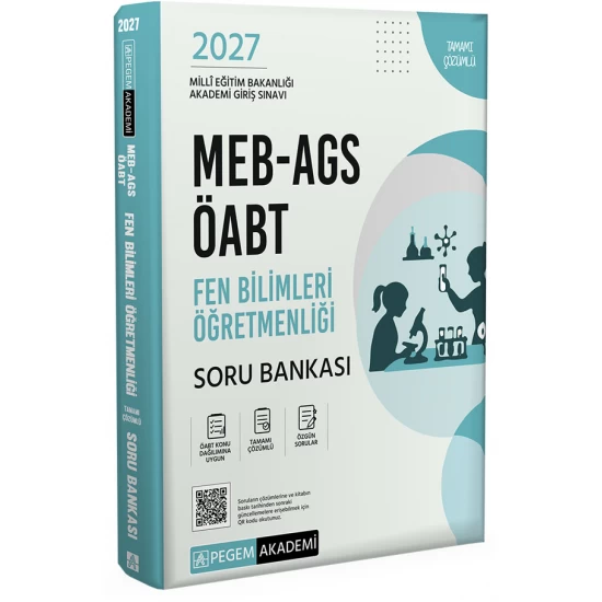 2027 MEB AGS ÖABT Fen Bilimleri Öğretmenliği Tamamı Çözümlü Soru Bankası Pegem Akademi 2027 MEB AGS ÖABT Fen Bilimleri Öğretmenliği Tamamı Çözümlü Soru Bankası Pegem Akademi