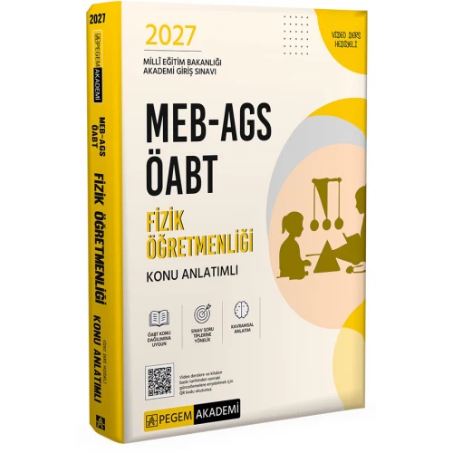 2027 MEB AGS ÖABT Fizik Öğretmenliği Konu Anlatımlı Pegem Akademi 2027 MEB AGS ÖABT Fizik Öğretmenliği Konu Anlatımlı Pegem Akademi
