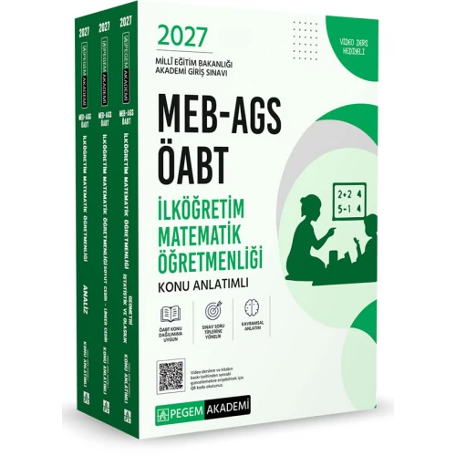 2027 MEB AGS ÖABT İlköğretim Matematik Konu Anlatımlı (3 Kitap) Pegem Akademi 2027 MEB AGS ÖABT İlköğretim Matematik Konu Anlatımlı (3 Kitap) Pegem Akademi