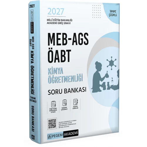 2027 MEB AGS ÖABT Kimya Öğretmenliği Tamamı Çözümlü Soru Bankası Pegem Akademi 2027 MEB AGS ÖABT Kimya Öğretmenliği Tamamı Çözümlü Soru Bankası Pegem Akademi