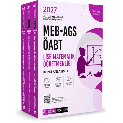 2027 MEB AGS ÖABT Lise Matematik Öğretmenliği Konu Anlatımlı (3 kitap) Pegem Akademi 2027 MEB AGS ÖABT Lise Matematik Öğretmenliği Konu Anlatımlı (3 kitap) Pegem Akademi