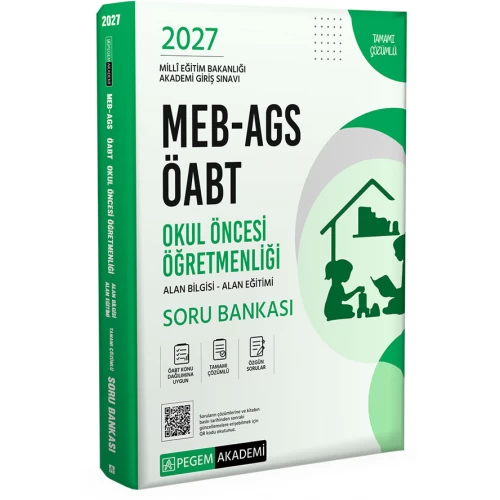 2027 MEB-AGS ÖABT Okul Öncesi Öğretmenliği Soru Bankası Pegem Akademi