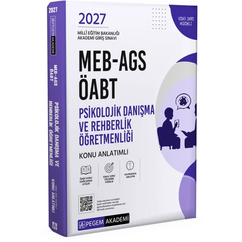2027 MEB AGS ÖABT Psikolojik Danışma ve Rehberlik Konu Anlatımlı Pegem Akademi