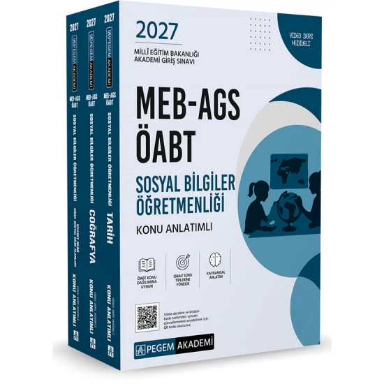 2027 MEB-AGS ÖABT Sosyal Bilgiler Öğretmenliği Konu Anlatımlı (3 Kitap) Pegem Akademi 2027 MEB-AGS ÖABT Sosyal Bilgiler Öğretmenliği Konu Anlatımlı (3 Kitap) Pegem Akademi