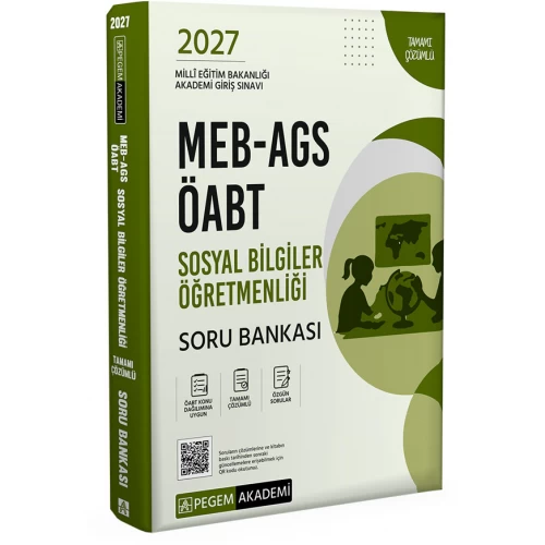 2027 MEB-AGS ÖABT Sosyal Bilgiler Öğretmenliği Soru Bankası Pegem Akademi