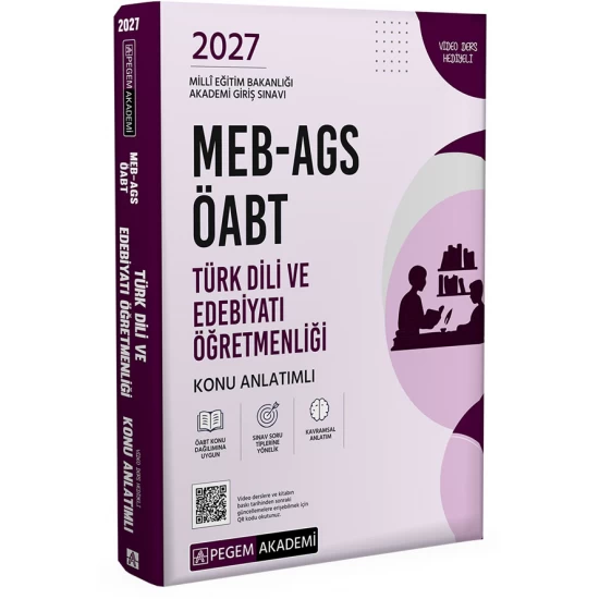 2027 MEB-AGS ÖABT Türk Dili ve Edebiyatı Öğretmenliği Konu Anlatımlı Pegem Akademi 2027 MEB-AGS ÖABT Türk Dili ve Edebiyatı Öğretmenliği Konu Anlatımlı Pegem Akademi