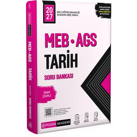 2027 MEB AGS Soru Bankası Tamamı Çözümlü Tarih Pegem Akademi 2027 MEB AGS Soru Bankası Tamamı Çözümlü Tarih Pegem Akademi