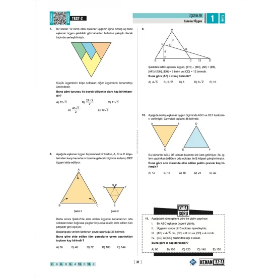 Kenan Kara İle TYT-AYT Geometri Soru Bankası