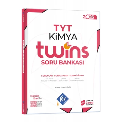2026 TYT Twins Kimya Soru Bankası KR Akademi Yayınları