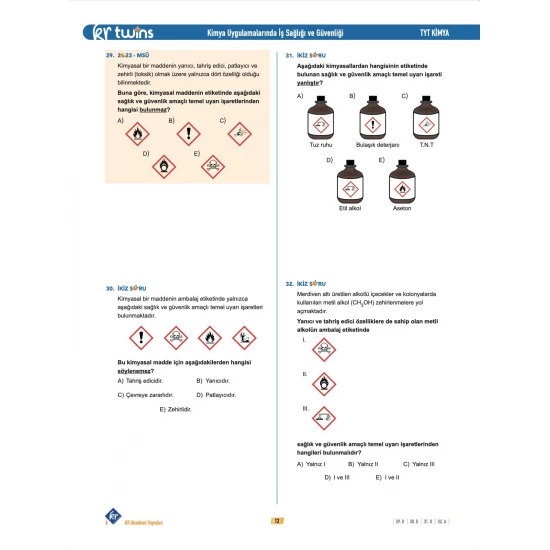 2026 TYT Twins Kimya Soru Bankası KR Akademi Yayınları