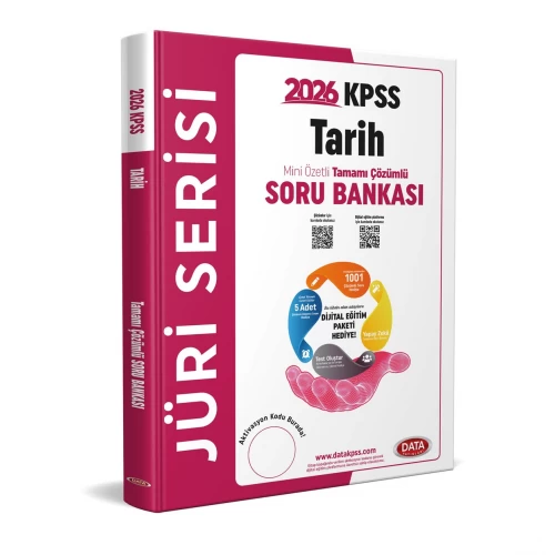 2026 KPSS Jüri Serisi Tarih Mini Özetli Tamamı Çözümlü Soru Bankası Data Yayınları 2026 KPSS Jüri Serisi Tarih Mini Özetli Tamamı Çözümlü Soru Bankası Data Yayınları
