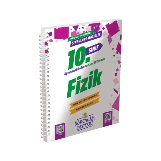 10. Sınıf Fizik Öğrencim Defteri Murat Yayınları