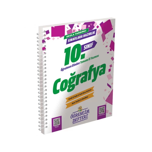 10. Sınıf Coğrafya Öğrencim Defteri Murat Yayınları