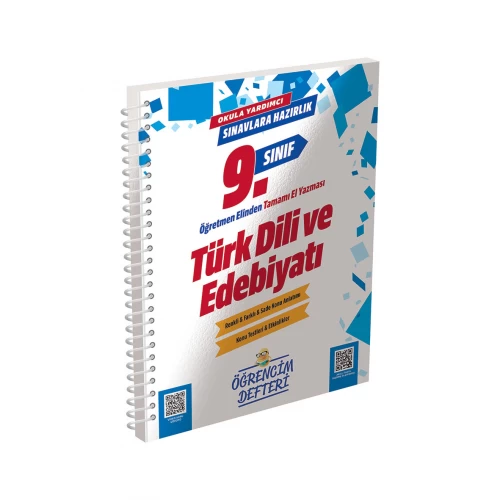 9. Sınıf Türk Dili ve Edebiyatı Öğrencim Defteri Murat Yayınları