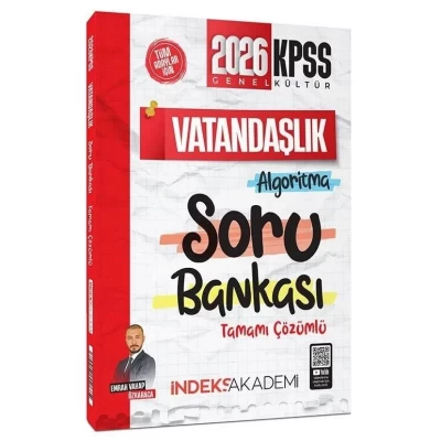İndeks Akademi 2026 KPSS Vatandaşlık Algoritma Çözümlü Soru Bankası